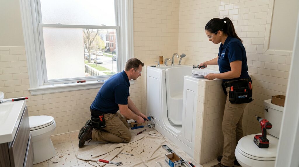 Walk-In Bathtub Installation